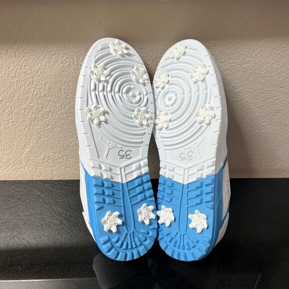 Nike Jordan NU Retro 1 Low UNC Golf Shoes White University Blue 10.5 FZ4153-101 - Picture 6 of 8